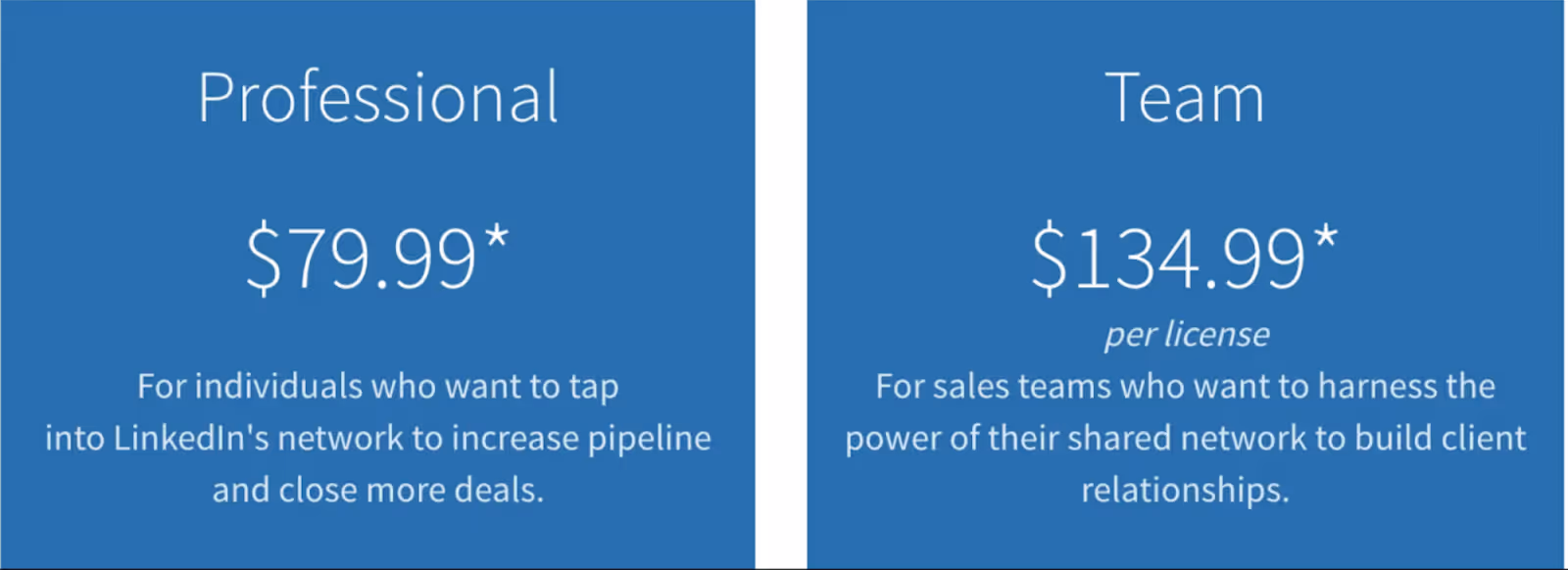 sales navigator pricing