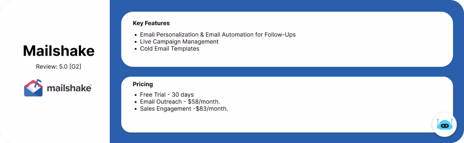 Mailshake - Top sales engagement platform for small business