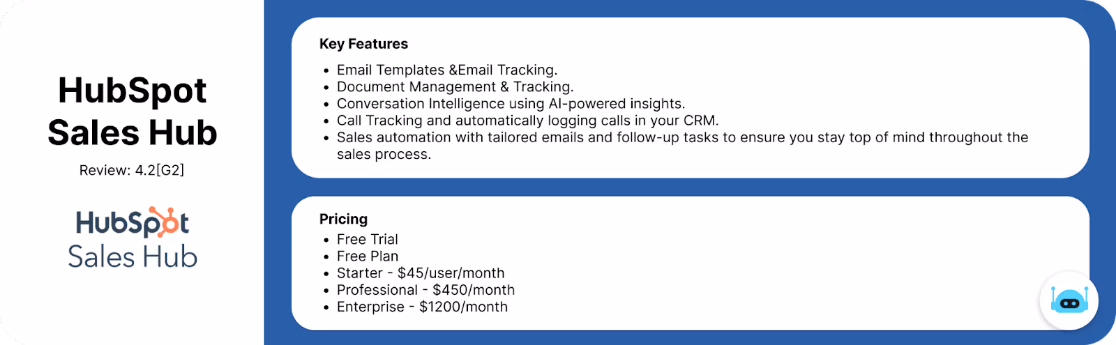 hubspot features and pricing