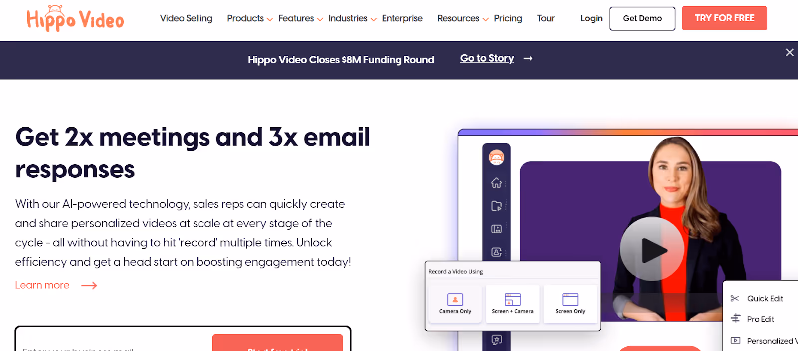 hippo - sales engagement tool for small business