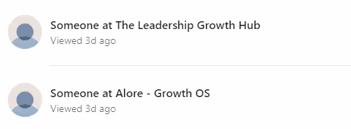 Someone viewed your LinkedIn profile.