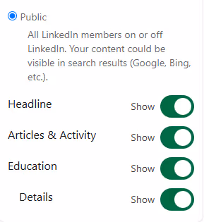 linkedin profile details