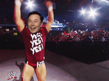 Elon Musk doing Yes! Yes! Yes!