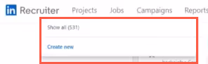 linkedin recruiter project options