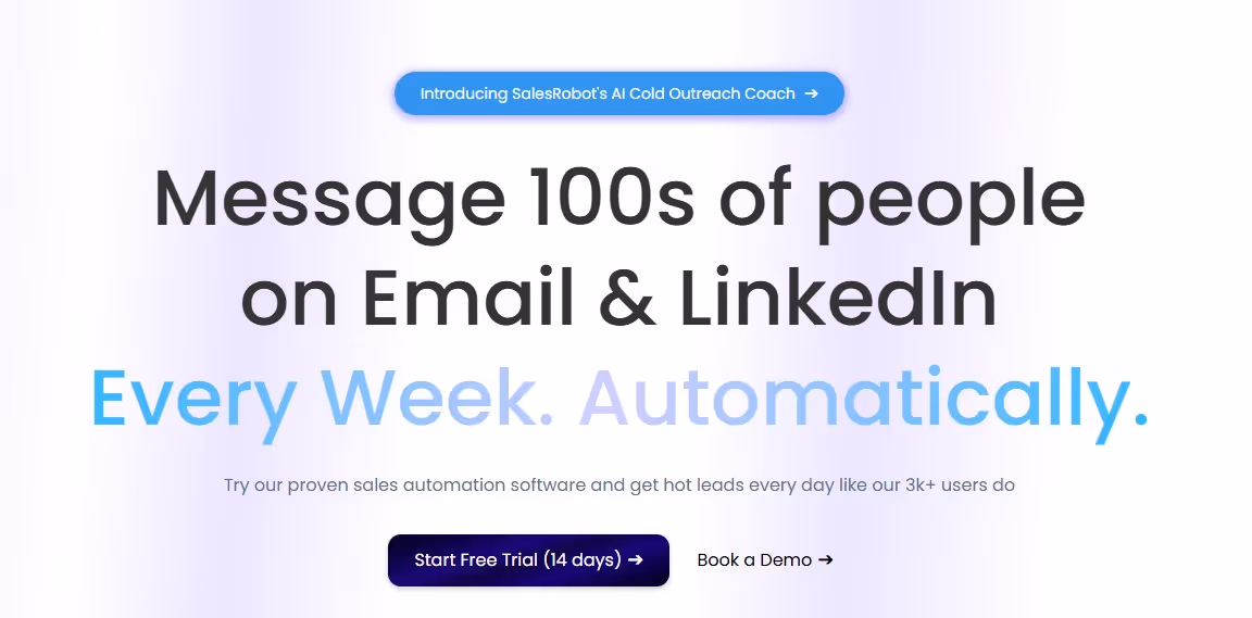 salesrobot homepage