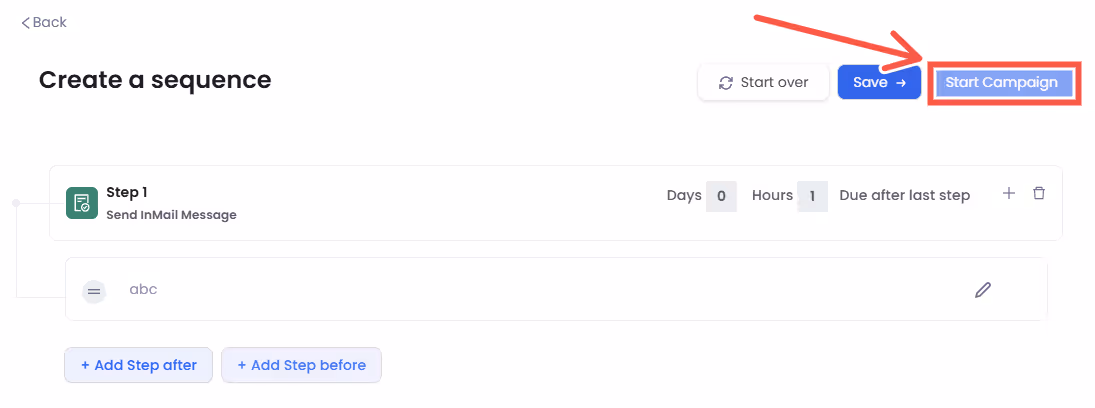 create a sequence page