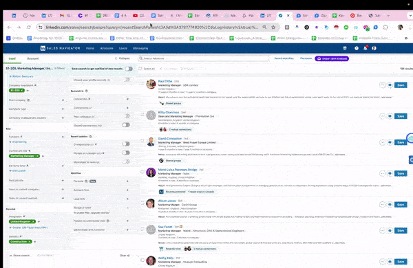 Gif showing overall salesrobot process