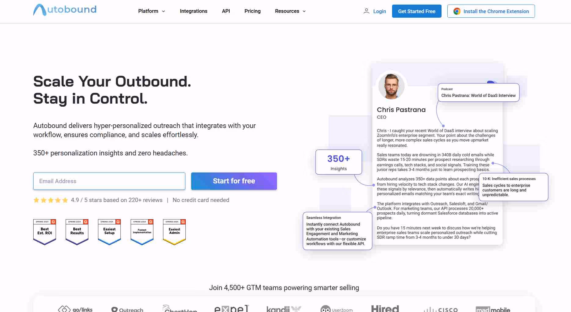 autobound homepage