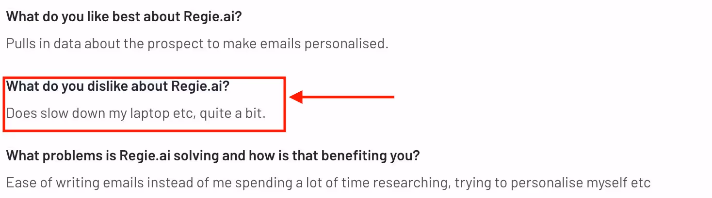 Regie.ai slows down computer