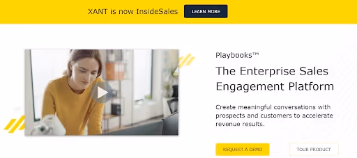 InsideSales homepage