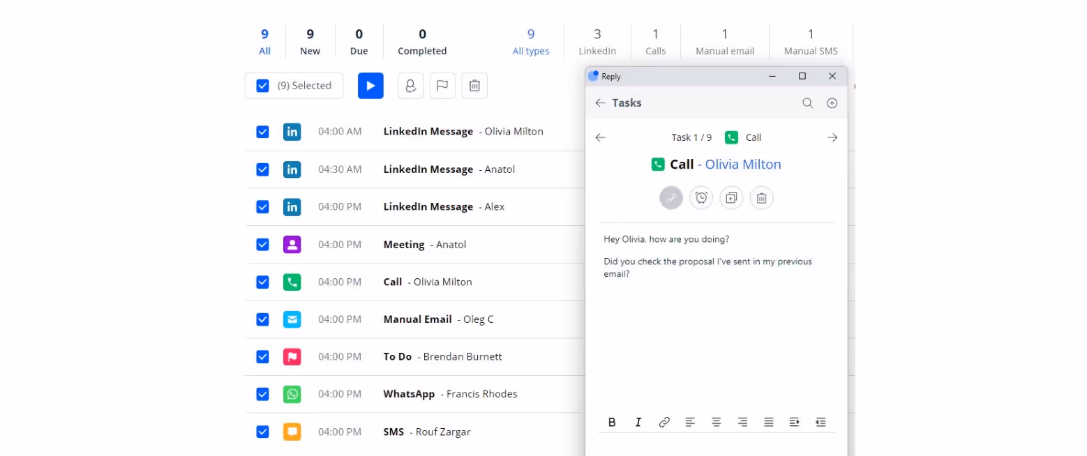 Reply.io automation features