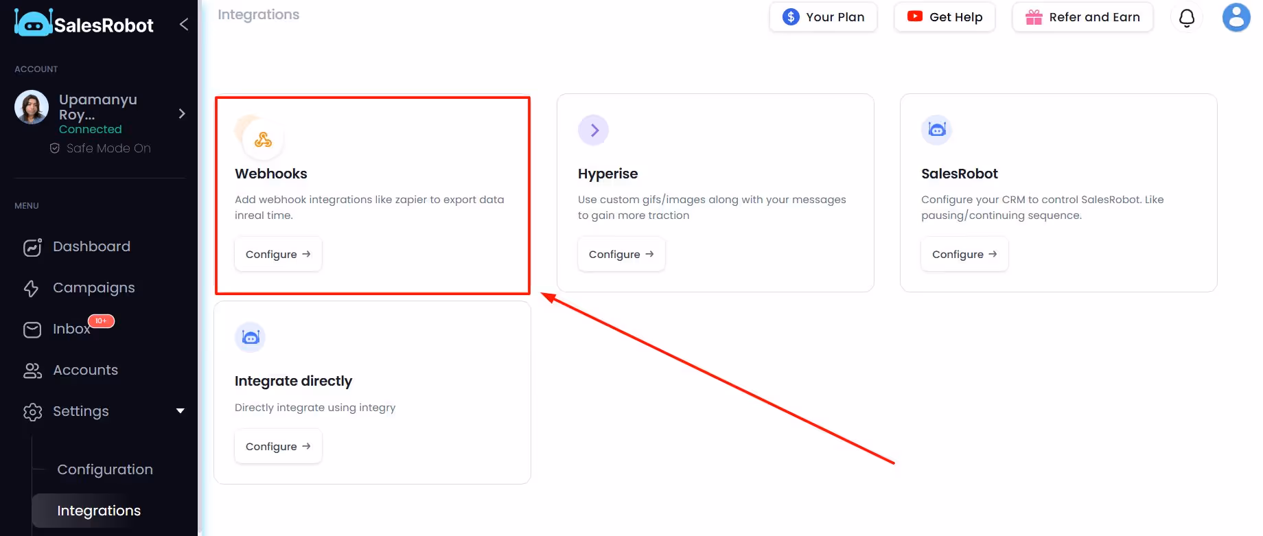 SalesRobot integrations