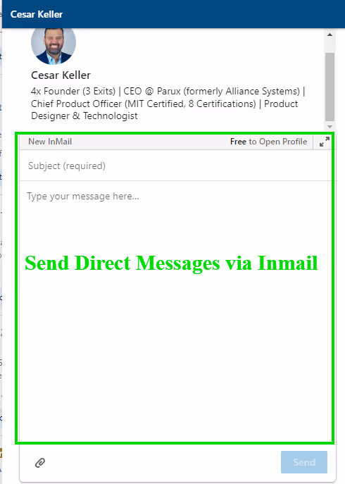 direct messages via inmail