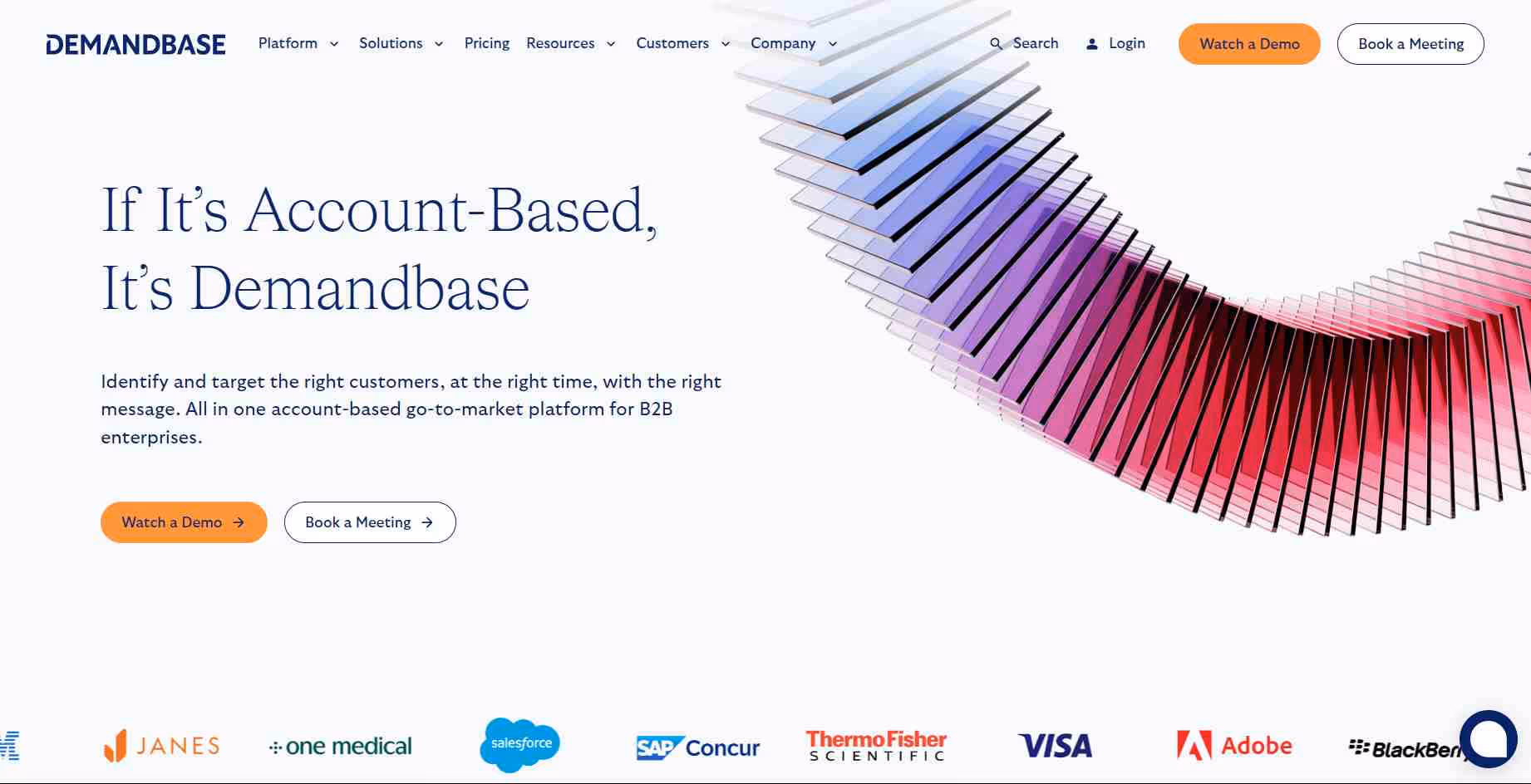 demandbase homepage
