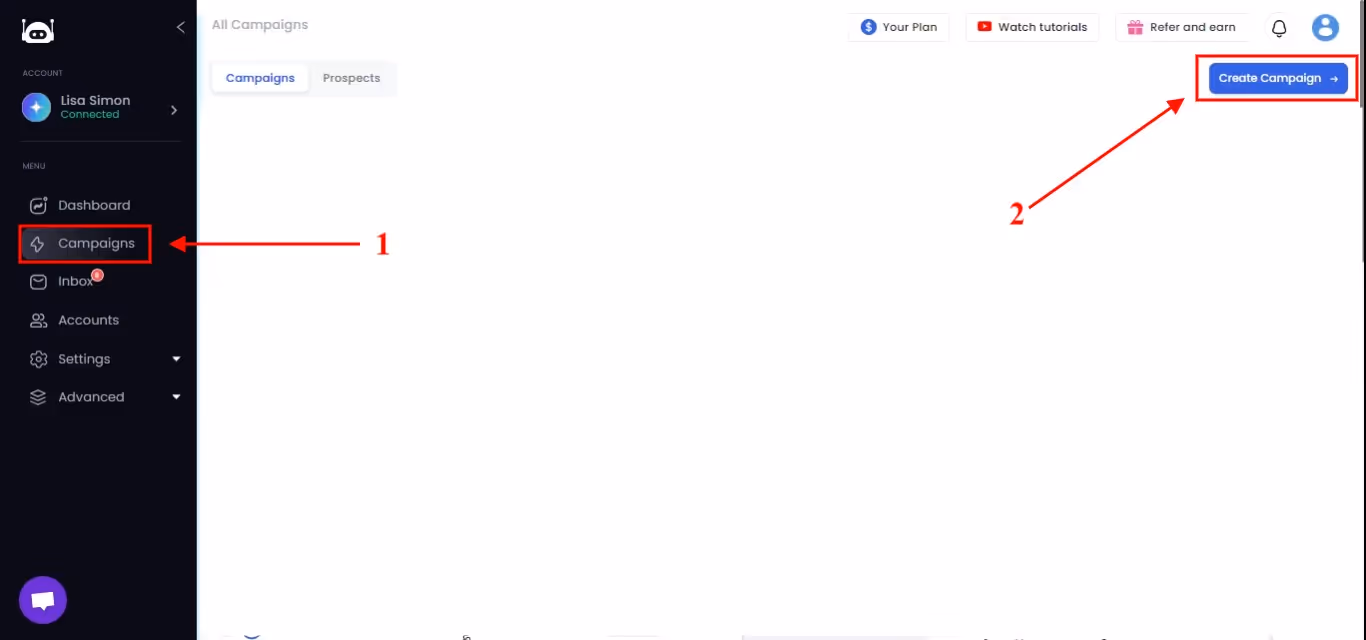 how easy it is to create a campaign in Salesrobot.