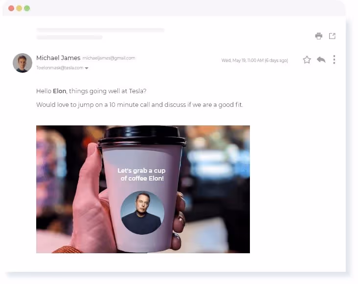 You can personalize images. 