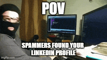 Spammers dancing when they find private information