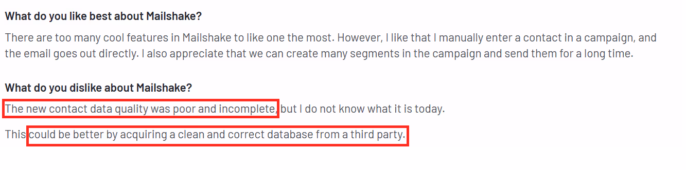 User Review of Mailshake