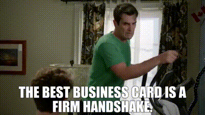 Phil Dunphy talking about the best business card.