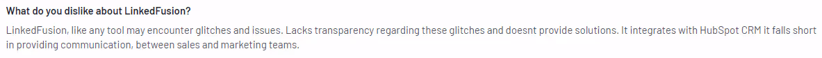 LinkedFusion review on G2