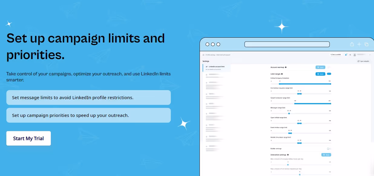 campaign limits in expandi
