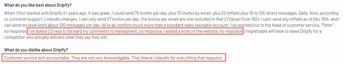 dripify review on G2