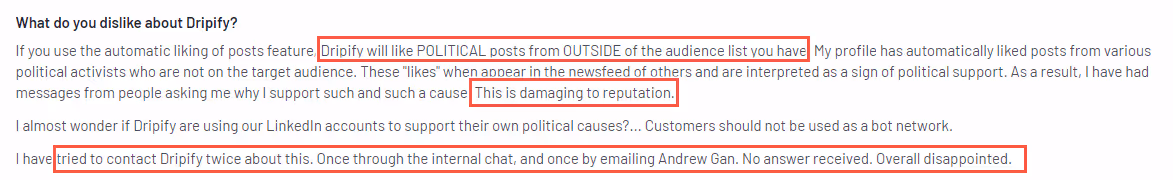 dripify review on G2