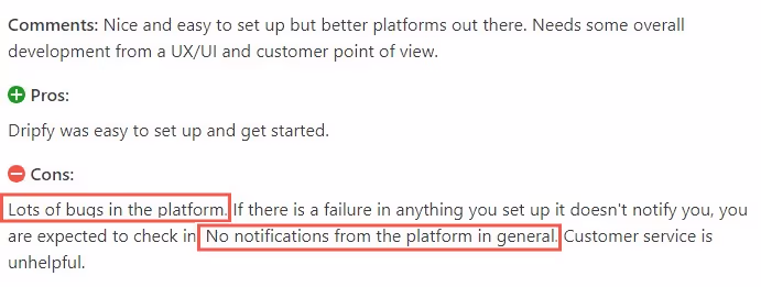 Dripify review on Capterra
