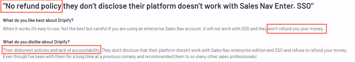 dripify review on G2