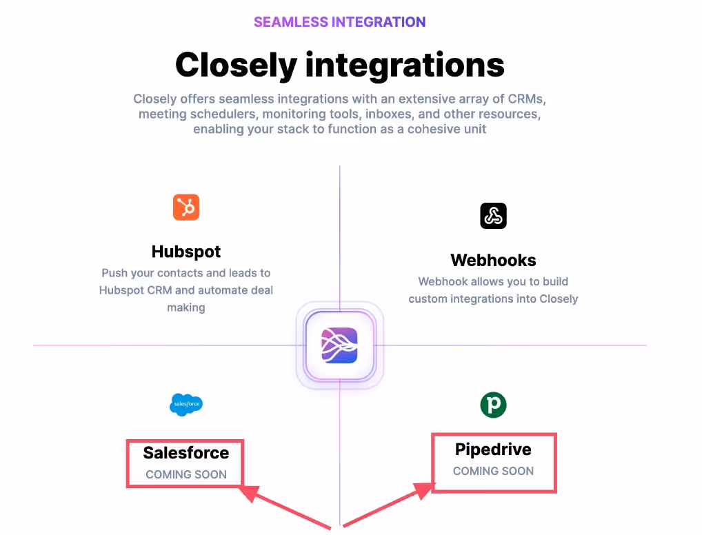 Closely missing integrations