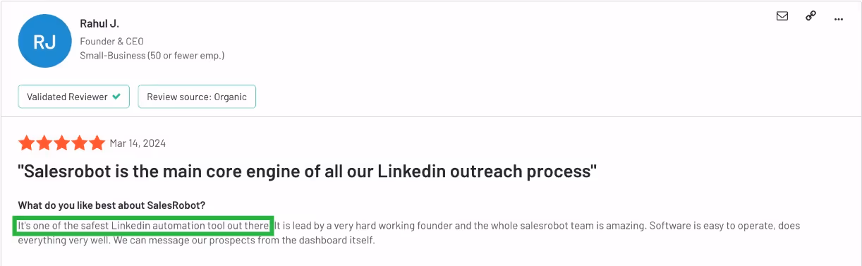 Salesrobot G2 review