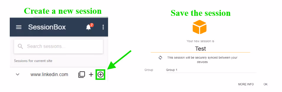 Session box account onboarding setup
