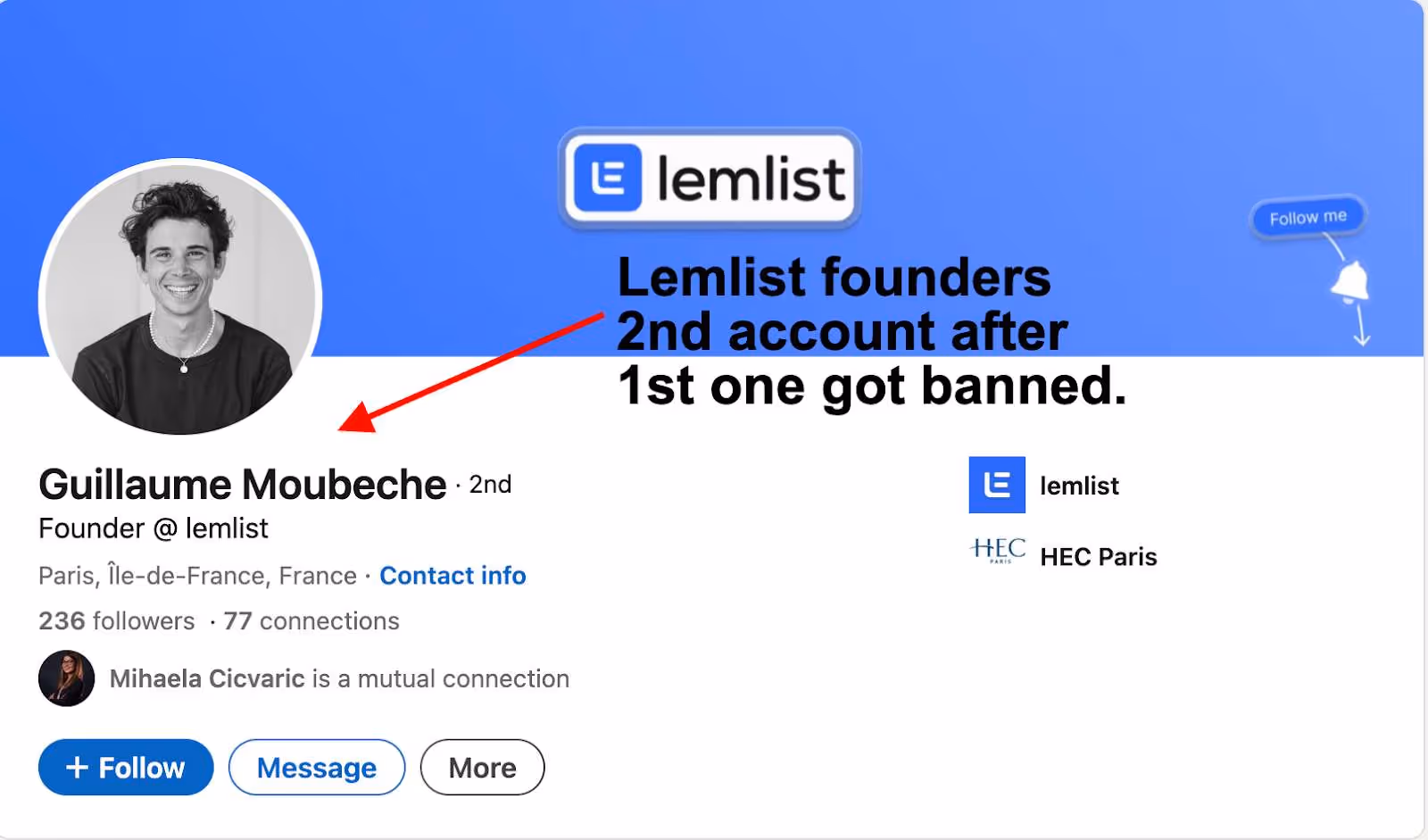 second account in a different language.