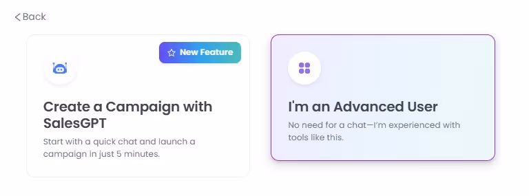 Select, I'm an advanced user