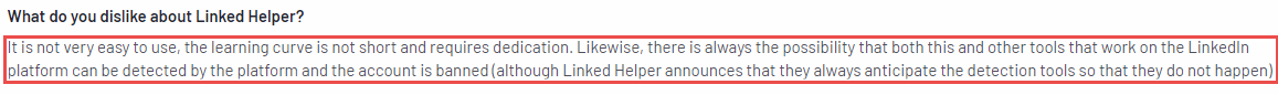 LinkedHelper review on g2