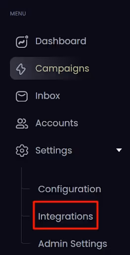 SalesRobot Integrations option