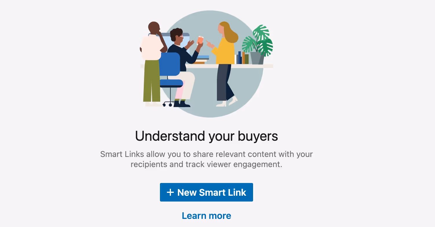 smart links in sales navigator