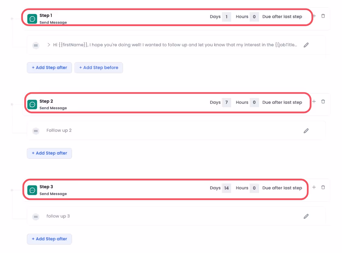 SalesRobot follow up feature