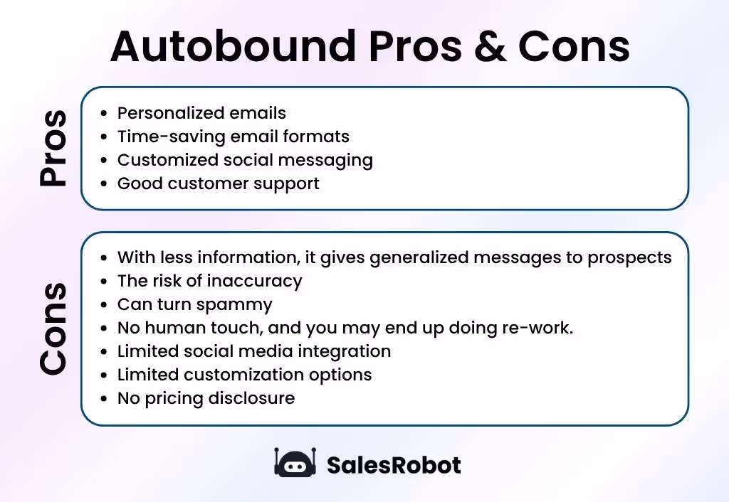 Autobound pros and cons