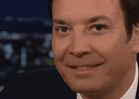 jimmy fallon winking and smiling