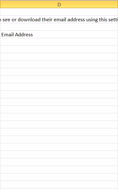 Missing email addresses in the exported LinkedIn contacts