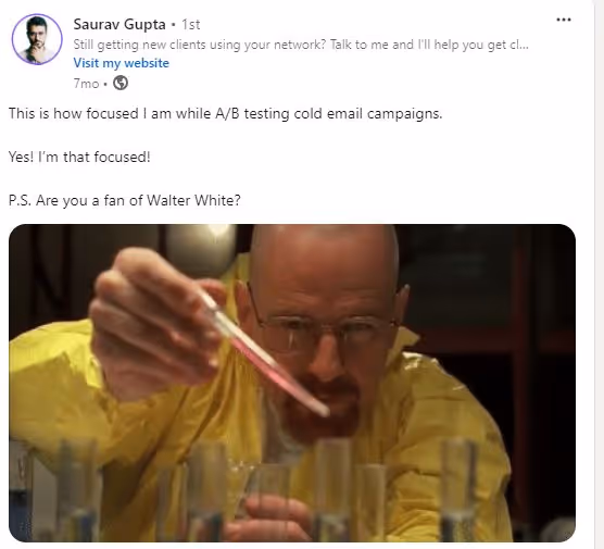 LinkedIn post idea example of Industry Meme