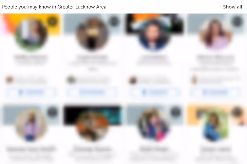 People you may know option from My network in LinkedIn