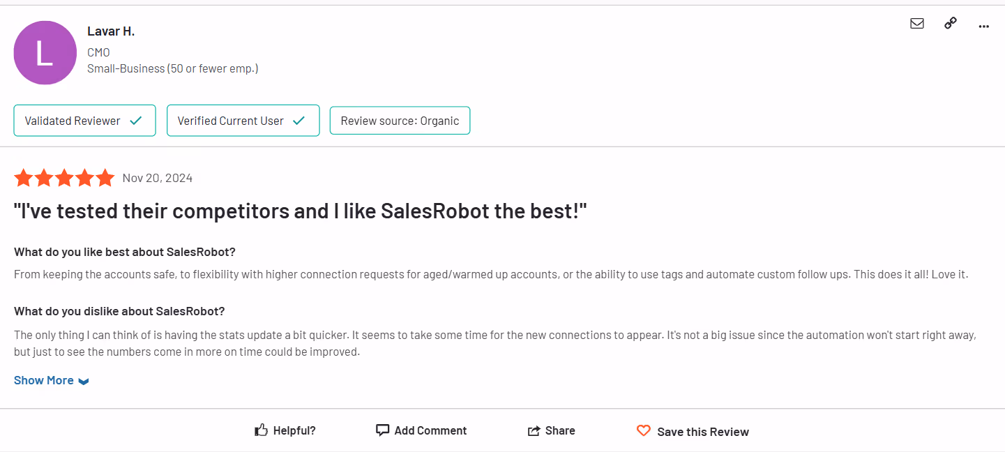 SalesRobot review.