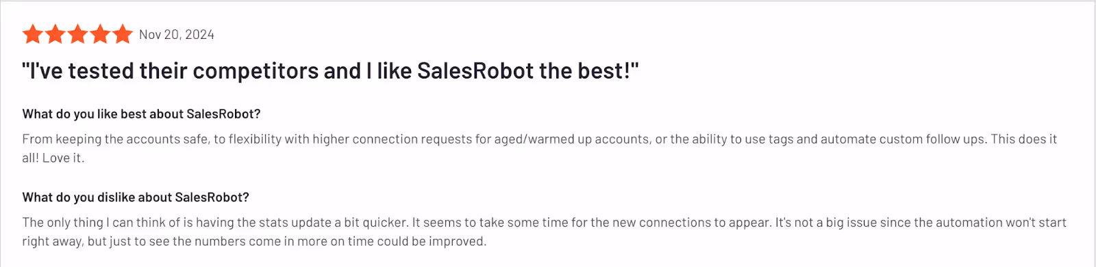 SalesRobot g2 review