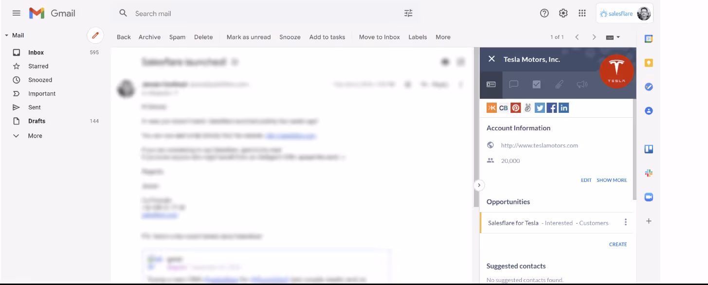 Salesflare customer data management