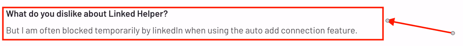 Linked helper review