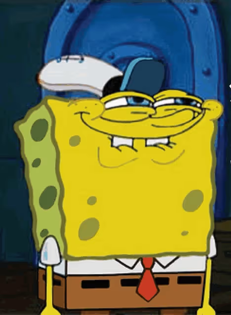 Spongebob making face
