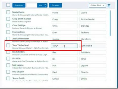 Octopus CRM includes all the titles, symbols in connection requests