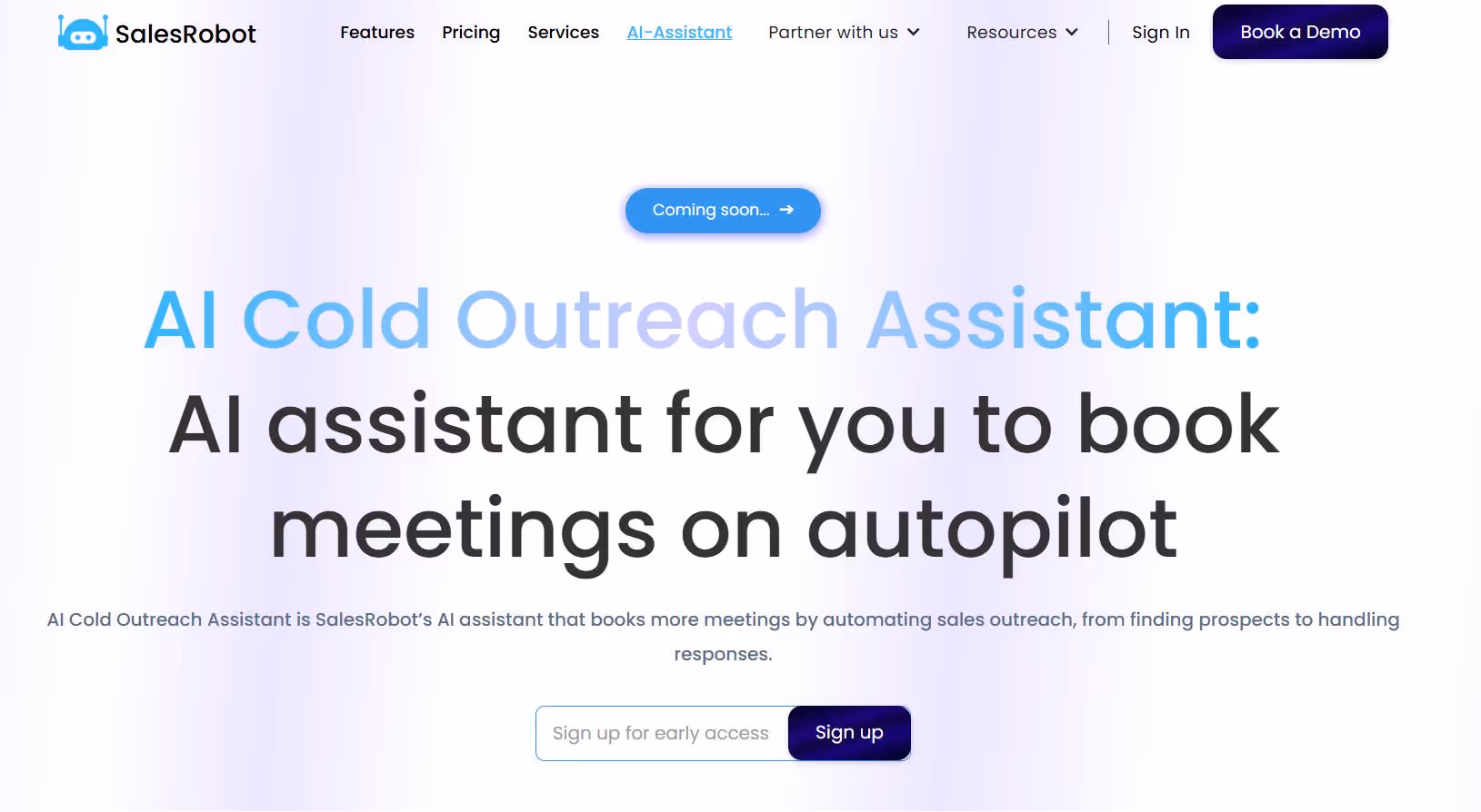 SalesRobot AI outreach assistant